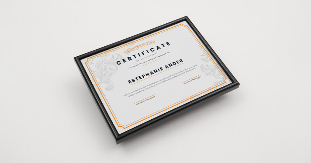 certificados personalizados